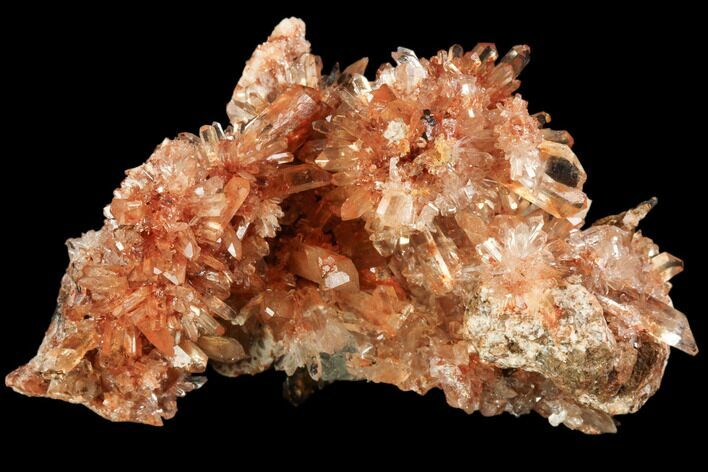 Orange Creedite Crystal Cluster - Durango, Mexico #84213
